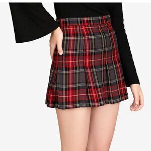 Plaid Skirt Red Plaid Mini Skirt School Girl Costume Skirt